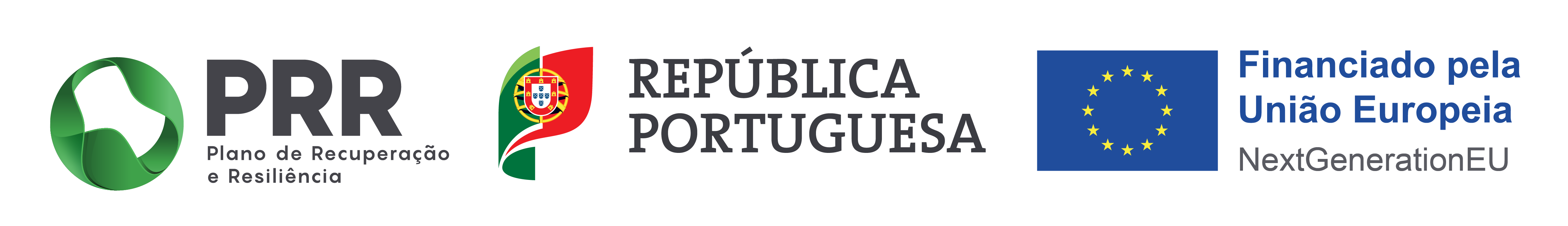 PRR - Plano de Recuperação e Resiliência, República Portuguesa, Financiado pela União Europeia NextGenerationEU